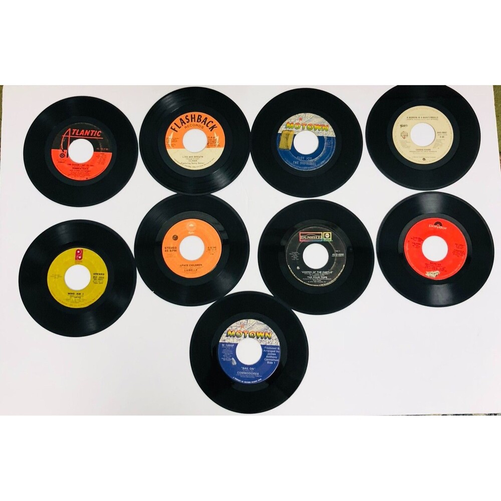 VTG R&B Soul 45 RPM 7" Vinyl Record Single Supremes Roberta Flack O'Jays 4 Tops